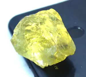 Certified Natural 172.25 Ct Best Yellow Citrine Rough Brazilian Loose Gemstone - Picture 1 of 6