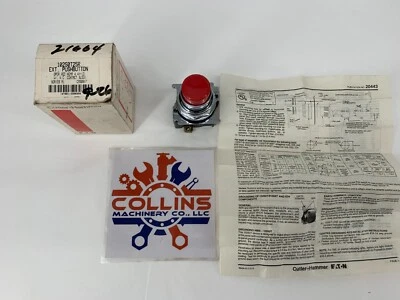 Eaton Cutler-Hammer 10250T25R Non-Illuminated Push Button Operator 30mm Red - Image 1 of 4