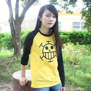 Top Anime Trafalgar Cotton Shirt Long Sleeve Tshirt Tee Clothing T shirt Cosplay - Picture 1 of 3