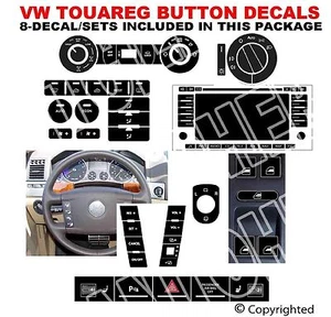 TOUAREG WORN BUTTON FIX REPAIR SET 04-09 CLIMATE STEERING WINDOW - Picture 1 of 5