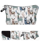  Alpaca Cosmetic Bag Polyester Miss Storage Travel Carry on for Women 10 Gifts