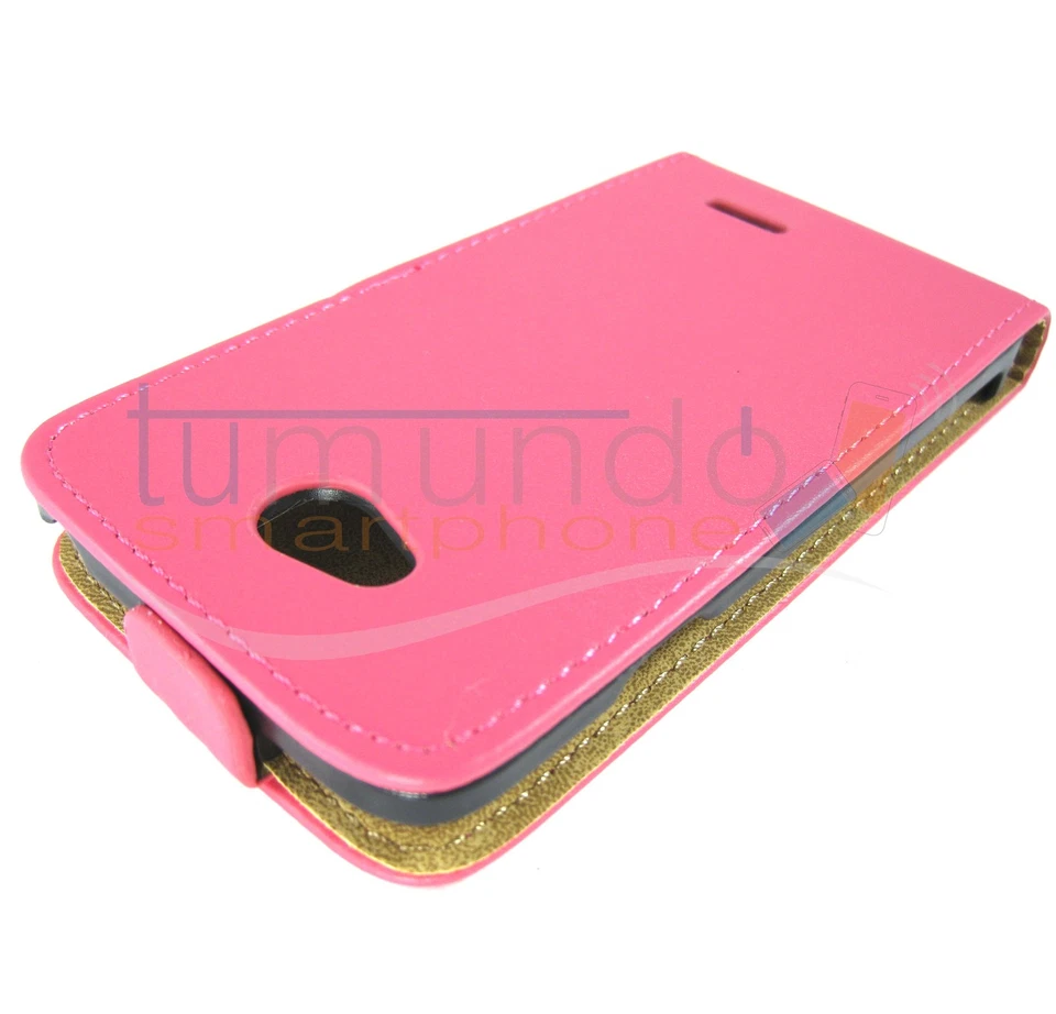 FUNDA de PIEL PREMIUM ROSA / FUCSIA ULTRA-SLIM para LG L90 D405N en ESPAÑA - Imagen 1 de 1