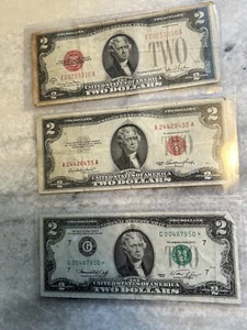 Two Dollar Bill Type Set - Picture 1 of 7