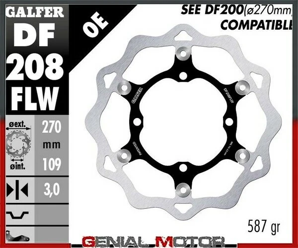 Galfer Disco Freno Anteriore Wave (C. Steel) 270X3mm Kawasaki Kx 450 F 2019 - Imagem 1 de 1