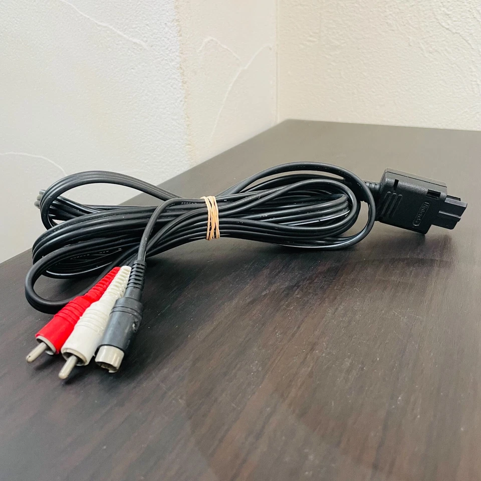 "Official" Genuine Nintendo Cable Mono / Stereo / S-Video For SFC N64 Game Cube - Image 1 of 1