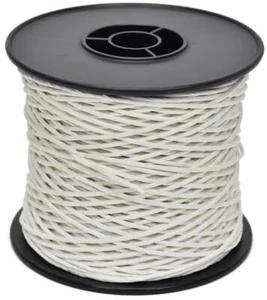 Fideo - Papierdraht 2mm 100m Weiß Papierkordel Draht biegsam