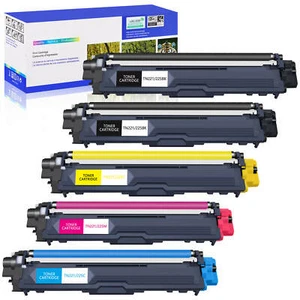 5 Stück TN225 BK/C/Y/M Farbtoner für Brother MFC-9130CW MFC-9330CDW MFC-9340CDW - Bild 1 von 24