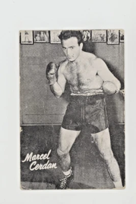1947 Bond Bread ORIGINAL Square Corner White Back Boxer Marcel Cerdan - Image 1 of 3