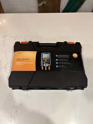 Kit colector digital Testo 550 medidor de refrigeración 0564 5501 con 2x sondas de abrazadera Foto 1 de 4