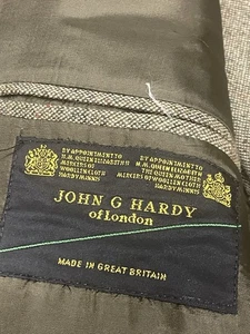 26056-BG-LEEDS-VANTAGE-JOHN-G-HARDLY Of LONDON -2Pieces Notched Suit Men’s U.K46 - Picture 1 of 24