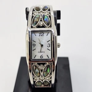 Reloj Mujer 22MM Esfera Gris Multicolor Pulsera Puño 5.5" Batería Nueva - Imagen 1 de 14