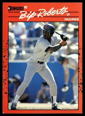 1990 Donruss Bip Roberts San Diego Padres #347 - Image 1 of 2