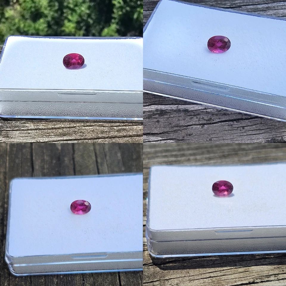 Rubelite Tourmaline 7.3mm x5.2mm Oval Loose Gemstone! - Image 1 of 4