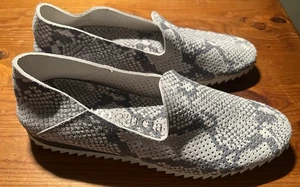 Pedro Garcia Gray Cristiane Shoe Python Print Size 37.5 7.5 - Picture 1 of 11