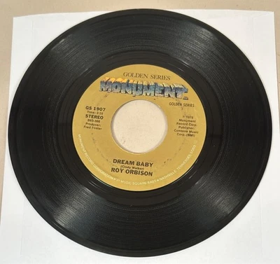 Roy Orbison, Dream Baby 45 RPM Record VG++, Monument Records Foto 1 de 2