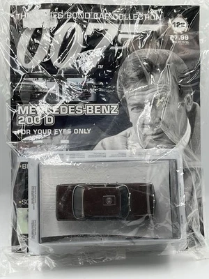 James Bond Colección Coche Edición 122 Mercedes-Benz 200D y Revista Paquete Original Foto 1 de 4