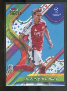 2024-25 Topps Finest MARTIN ODEGAARD #8 Sky Blue /275 Arsenal FC - Picture 1 of 2