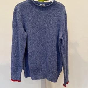 Credits Boys Large Blue Sweater 100% Cotton - Picture 1 of 5