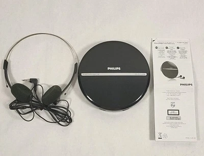 Fones de ouvido Philips portátil MP3-CD player EXP 2536 incluídos testado funcionando  - Imagem 1 de 4