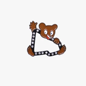 Black Brown Bear MLB Logo Pin - Picture 1 of 2