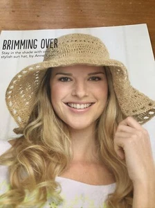 4 Ply Crochet Pattern, Floppy Sun Boho Hat, 4 Summer Festival - Picture 1 of 4