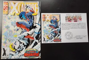 X-Calibre (1995) #1 2nd Print Deluxe X-Tra Edition SIGNED Philip Moy Notarized - Picture 1 of 6