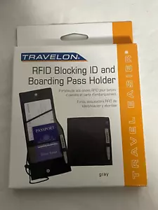 Travelon Folding ID and Boarding Pass Holder, Gray - Picture 1 of 3