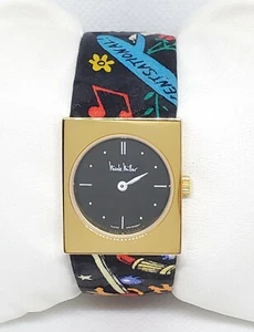 Ladies Nicole Miller Time Flies Square Multicolor Black Dial Analog Watch D6 - Picture 1 of 12