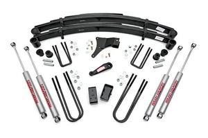 Rough Country 4" Suspension Lift Kit w/ Shocks for 1986-1998 Ford F350 4wd - Picture 1 of 2