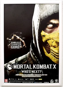 Mortal Kombat X RARE PS4 XBOX ONE 42cm x 59cm Promotional Poster #2 - Picture 1 of 2
