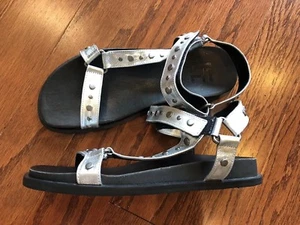 Lf Life Womens Black Studded Slide Sandals Size 6.5 - Picture 1 of 3