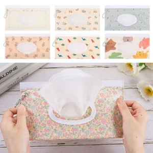 With Buckle Cosmetic Pouch Flip Cover Wipes Holder Case Baby Product - Picture 1 of 19