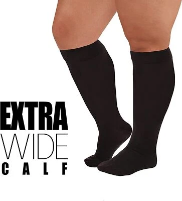 2XL-6XL Compression Socks Plus Size Women Men Wide Calf EXtra Large 20-30 mmHg - Image 1 of 4