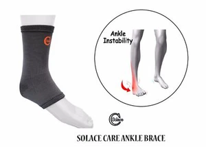 SC Bamboo Charcoal Ankle Compression Support Heel Swelling Treatment Brace Sock - Picture 1 of 4