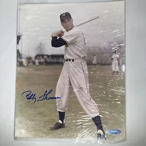 Bobby Thomson - MLB Baseball: New York Giants - Foto autografiada 8x10 con certificado de autenticidad - Imagen 1 de 5