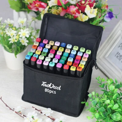 80 Color Marker Pen Set Touchfive Alcohol Graphic Art Twin Tip Pen Marker AU - image 1 of 4