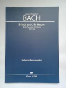 Bach -Erfreut euch,ihr Herzen-Partitur-BWV 66 - Bild 1 von 3