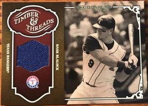 2005 Donruss Timber & Threads Jersey Hank Blalock #TT-14 Texas Rangers - Picture 1 of 2