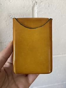 Vintage/Antique Genuine Calf Leather Wallet Made In Milano Italy~ Orange Tone~ - Picture 1 of 7