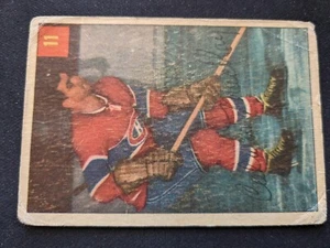 1954-55 Parkhurst Hockey Card # 11 Calum MacKay - Montreal Canadiens (GD) - Picture 1 of 3