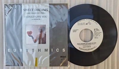 Eurythmics SWEET DREAMS 7" Mexican press 1983 WHITE RADIO PROMO Exc VERY RARE 45 - Image 1 of 3