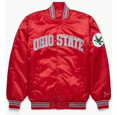 Ohio State Red satin Varsity Jacket - Image 1 of 4