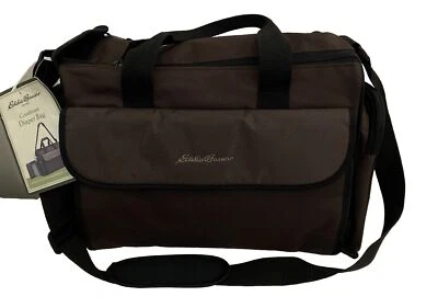 Eddie Bauer Coordinate Diaper Duffle Bag Brown , Changing Pad NWT - Image 1 of 4