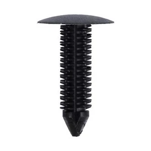 10 x Verkleidung Knopfleiste Clip Tannenbaum - langer Stamm schwarz großer Kopf - FIX29 - Bild 1 von 2