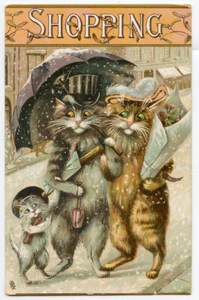 Boulanger Cats Shopping Series 122 - Picture 1 of 2