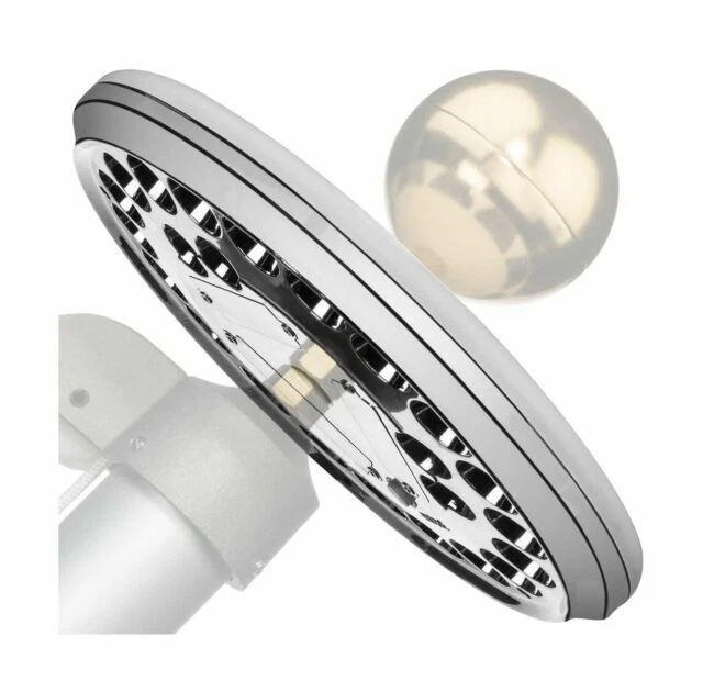 Deneve DNV-200-10101 Solar Flag Pole Light - Silver