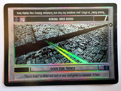 Death Star Trench Reflections Foil Star Wars Decipher CCG FS Elig Dollar Rare - Image 1 of 2