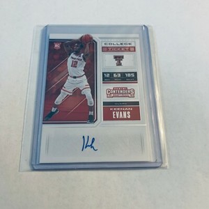 F78872 2018-19 Panini Contenders Draft Picks #98 Keenan Evans AUTO RC