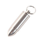 Portable Titanium Pill Bottle Case Waterproof Mini Tablets Holder With Keychains