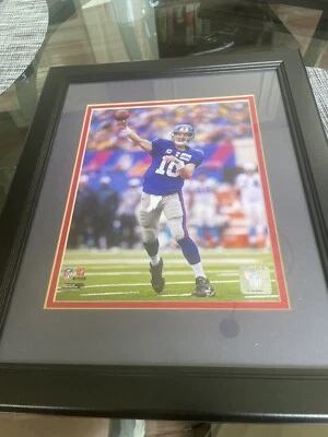 Eli Manning New York Giants enmarcado mate Foto Foto 1 de 3